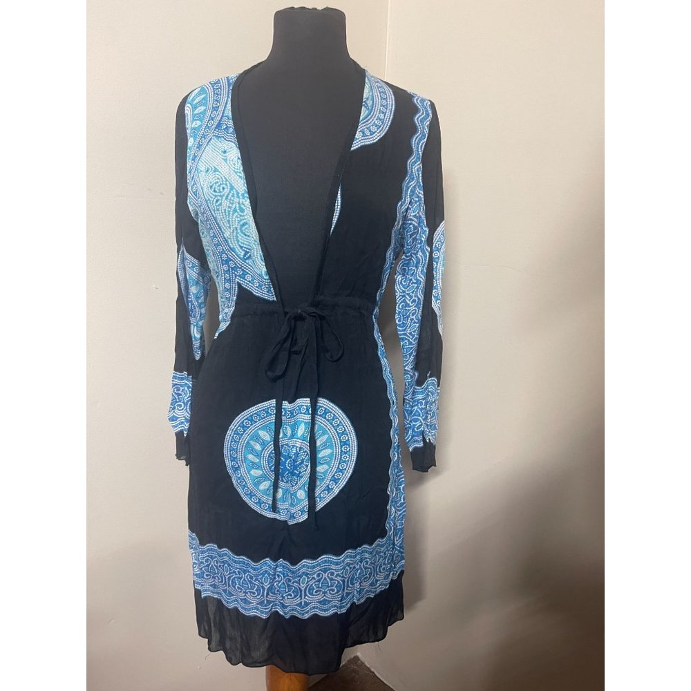Sexy Folies France Swimsuit Coverup Dress Paisley Print Size S